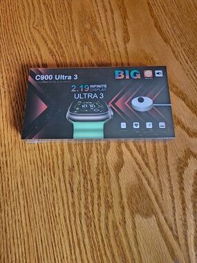 NEW BIG C900 Ultra 3 Smartwatch Fitness Tracker Big 2.19" Display iOS/Android